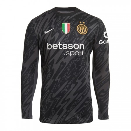 Virallinen pelipaita Inter Milan Maalivahti 2024-25 Pitkähihainen Musta - Miesten